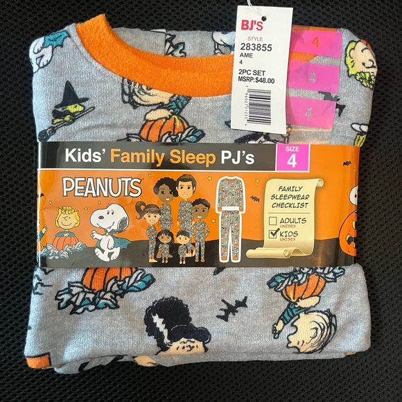 Peanuts Pajamas Nwt Peanuts Snoopy Halloween Pajama Set Poshmark